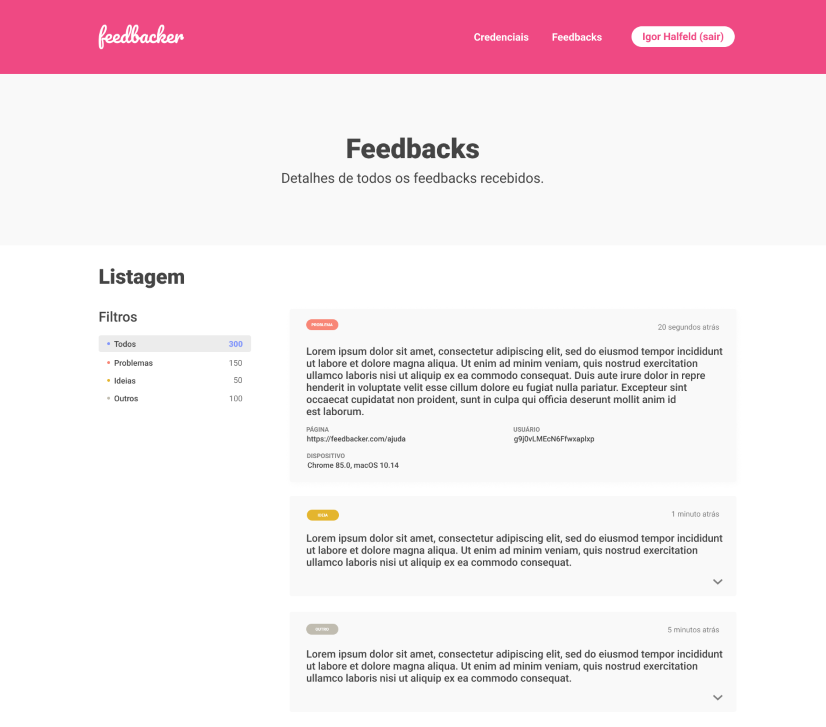 Feedbacker Layout